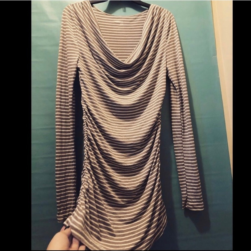 Long sleeve mini dress